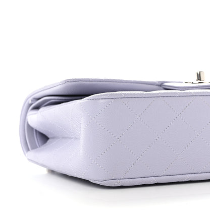 Chanel Caviar Quilted Medium Double Flap Light Purple 9 of 10