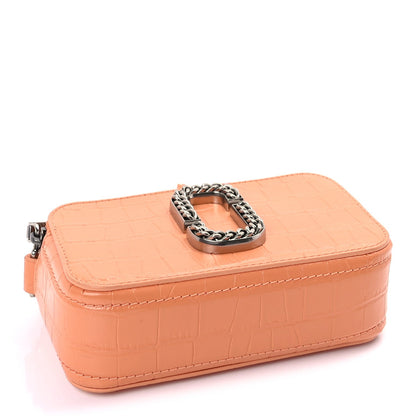 Marc Jacobs Calfskin Croc Embossed Snapshot Camera Bag  Orange 3 of 7