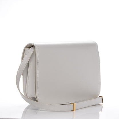 Celine Box Calfskin Medium Classic Box Flap Bag White 3 of 7
