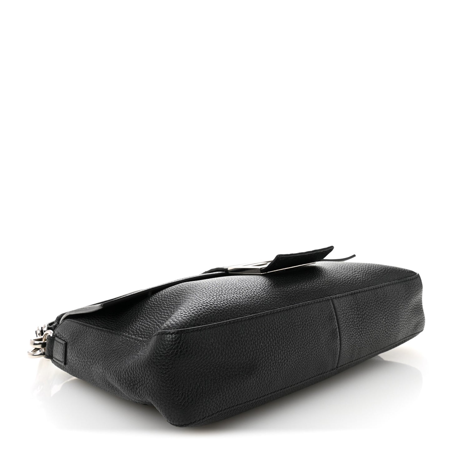 Cuoio Romano Selleria Large Convertible Baguette  Black