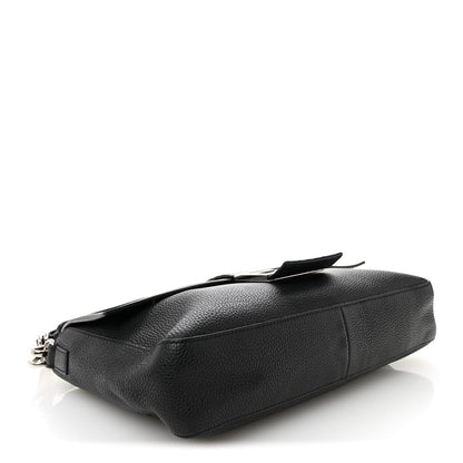 Fendi Cuoio Romano Selleria Large Convertible Baguette  Black 4 of 12