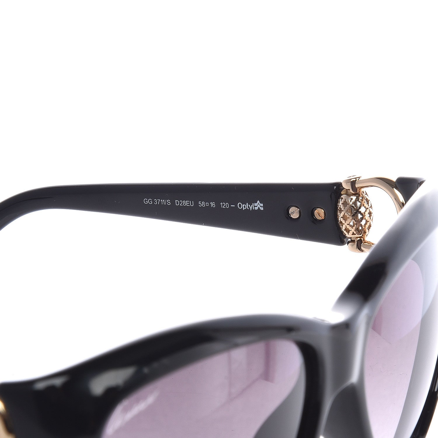 Gucci Horsebit Sunglasses 3711/S Black 4 of 6