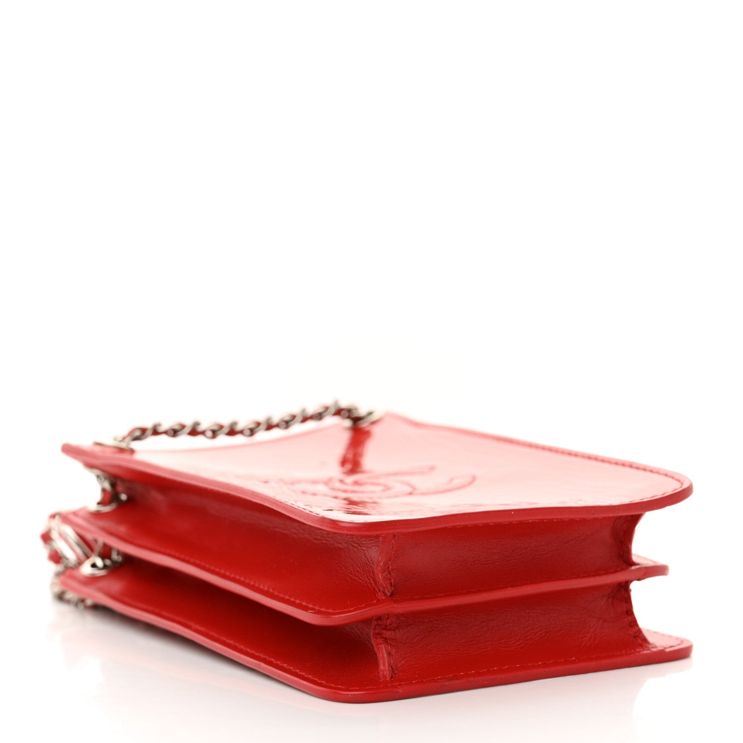 Chanel Patent Crossbody CC Phone Holder Red 4 of 7