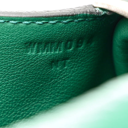 Hermes Taurillon Clemence Mini Lindy 20 Vert Vertigo 7 of 7