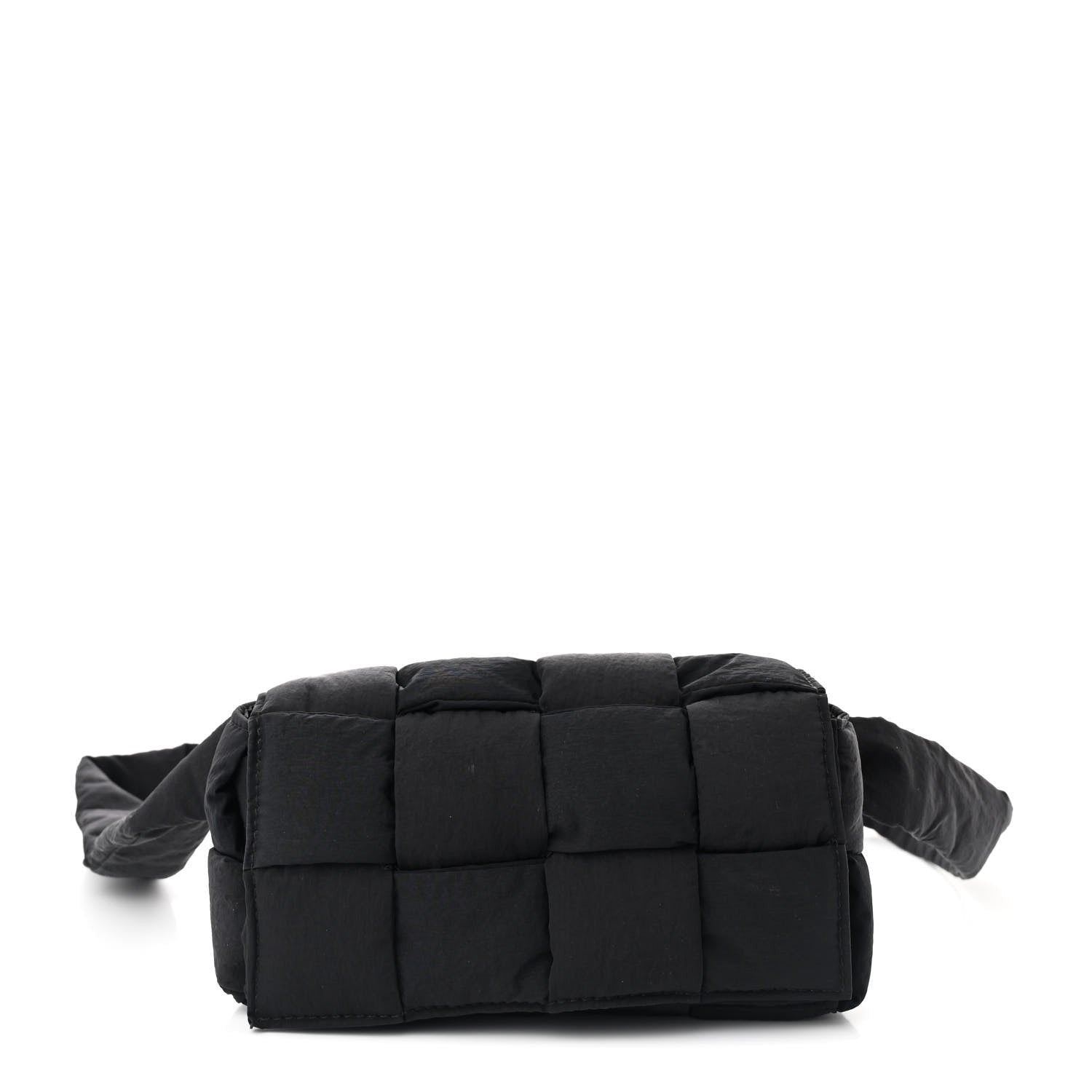 Bottega Veneta Nylon Intrecciato Padded Tech Mini Cassette Belt Bag Black 1 of 7