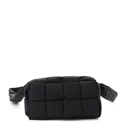Bottega Veneta Nylon Intrecciato Padded Tech Mini Cassette Belt Bag Black 1 of 7