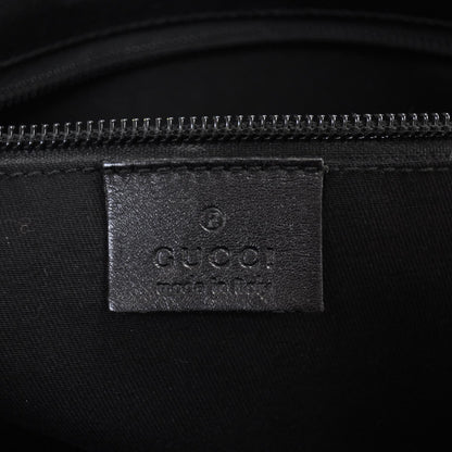 Gucci Guccissima Flap Messenger Bag Black 7 of 10