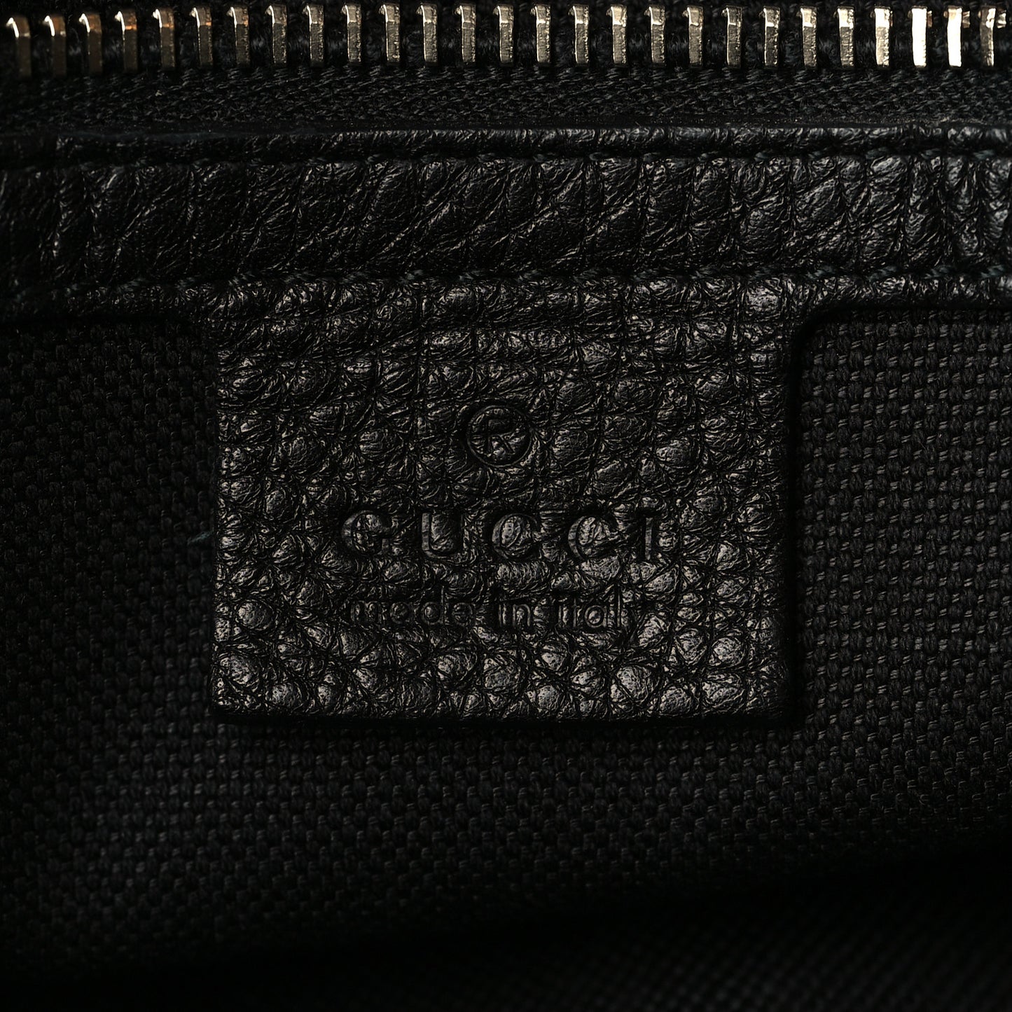 Pebbled Calfskin Medium Bamboo Shopper Tote Black