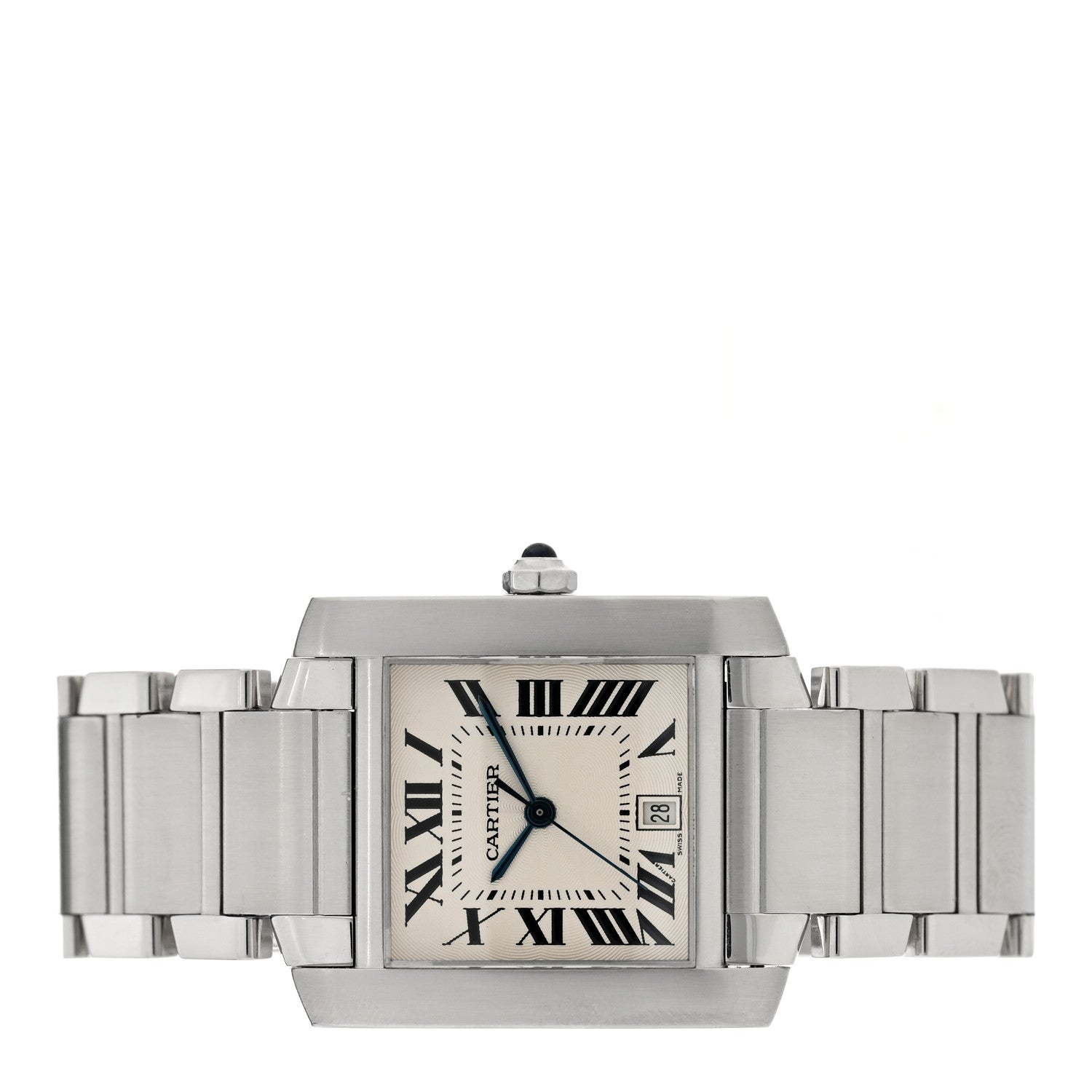 Cartier Stainless Steel 28mm Tank Francaise Automatic Watch 2 of 4