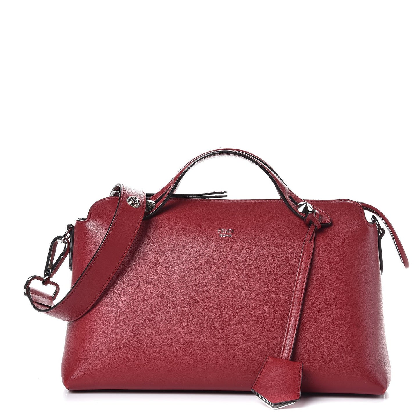 Vitello Dolce Marmol Medium By The Way Boston Bag Ciliegia