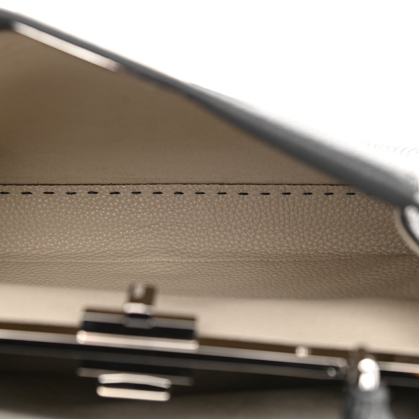 Cuoio Romano Selleria Bi-Color Medium Peekaboo Iconic Satchel Asfalto Latte