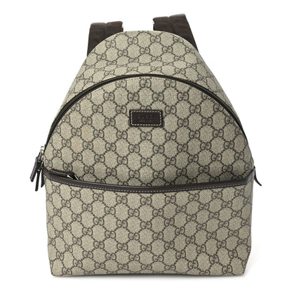 Gucci GG Supreme Monogram Margaux Calfskin Childrens Day Backpack Beige Ebony Cocoa Dark Chocolate 1 of 9
