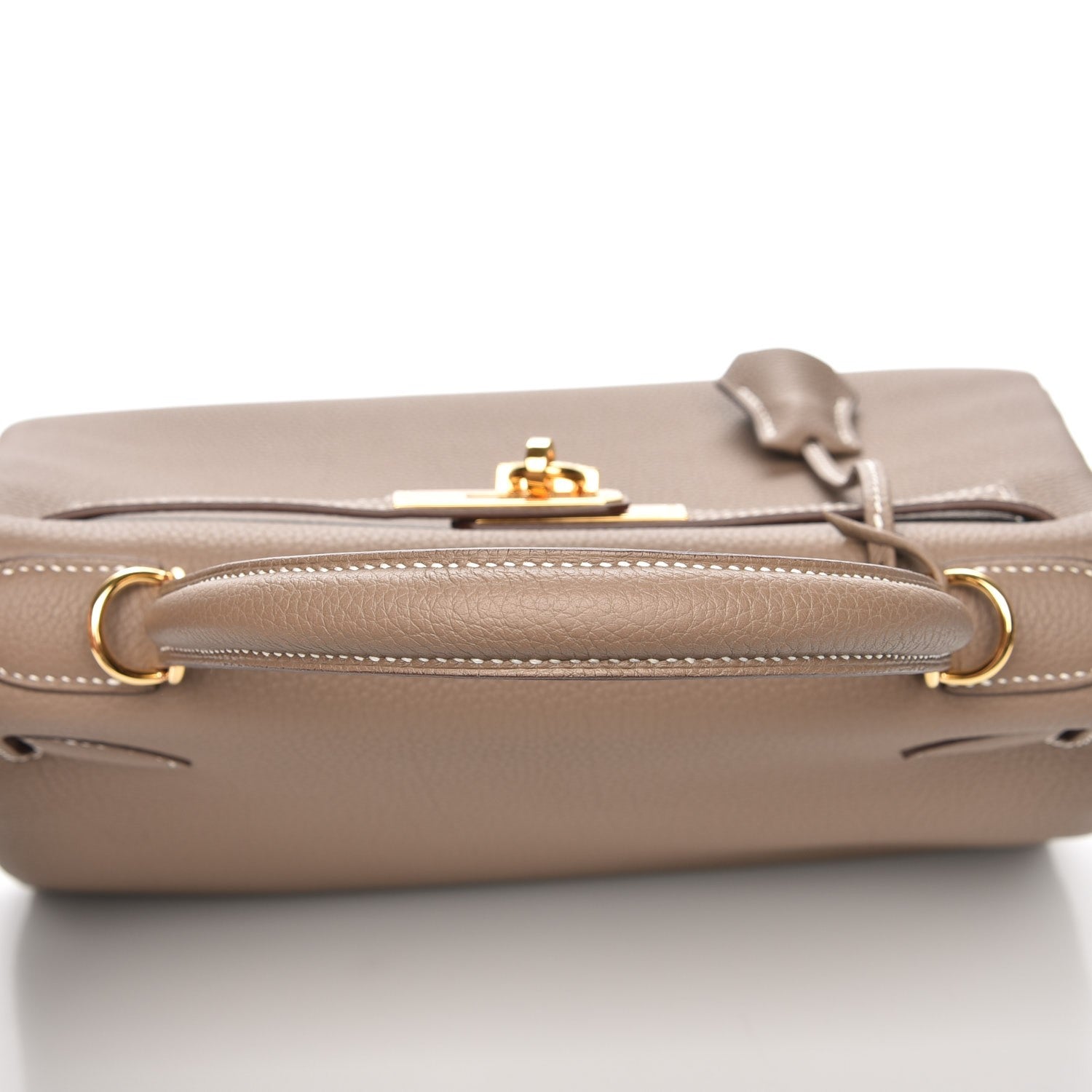 Hermes Togo Kelly Retourne 28 Etoupe 14 of 30