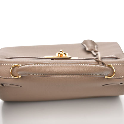 Hermes Togo Kelly Retourne 28 Etoupe 14 of 30
