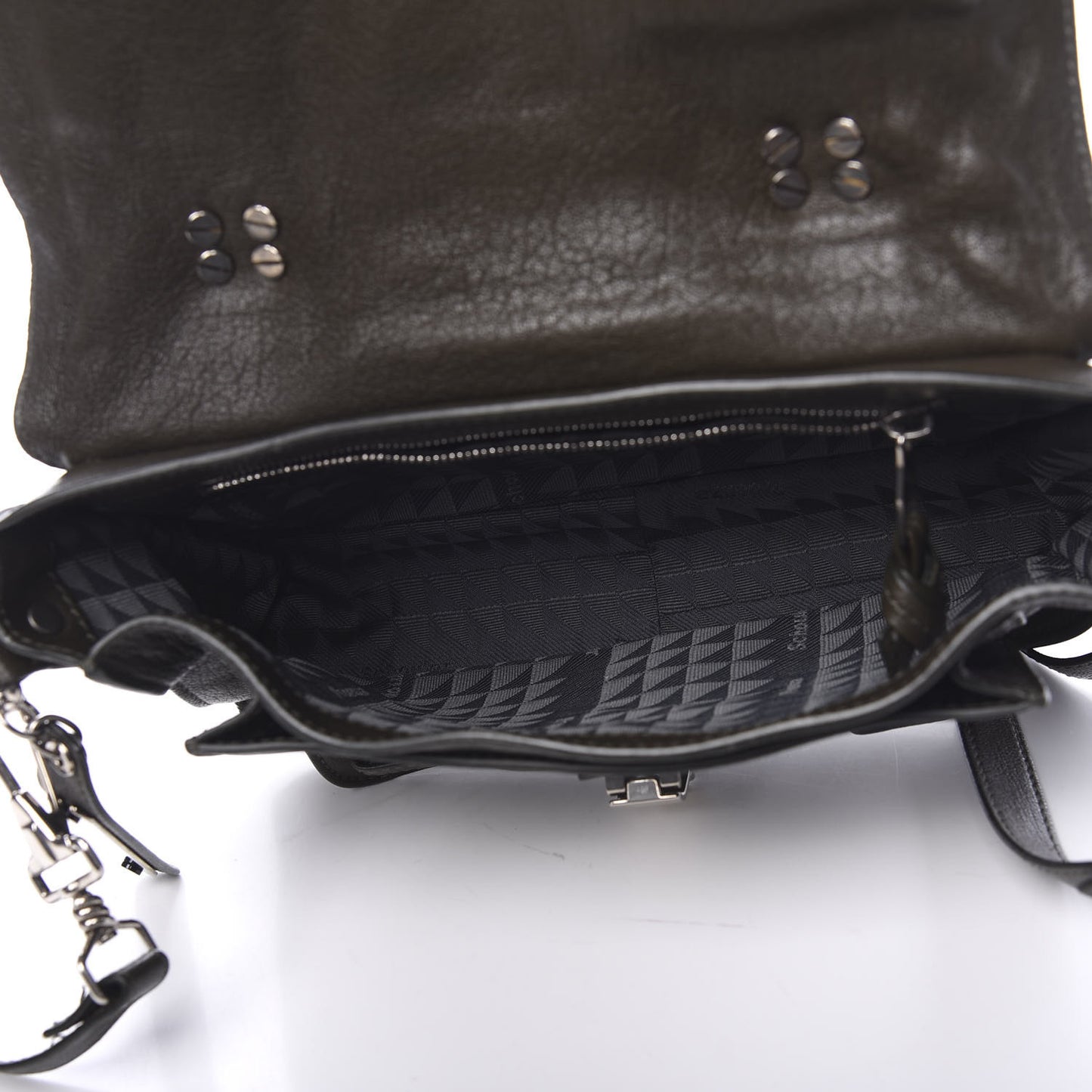 Lambskin Tiny PS1 Satchel Military