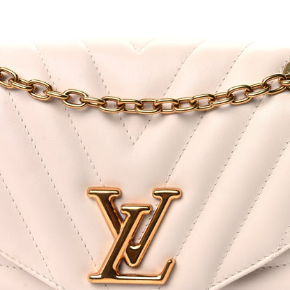 Louis Vuitton Calfskin New Wave Chain Bag MM NM Ivory 6 of 8
