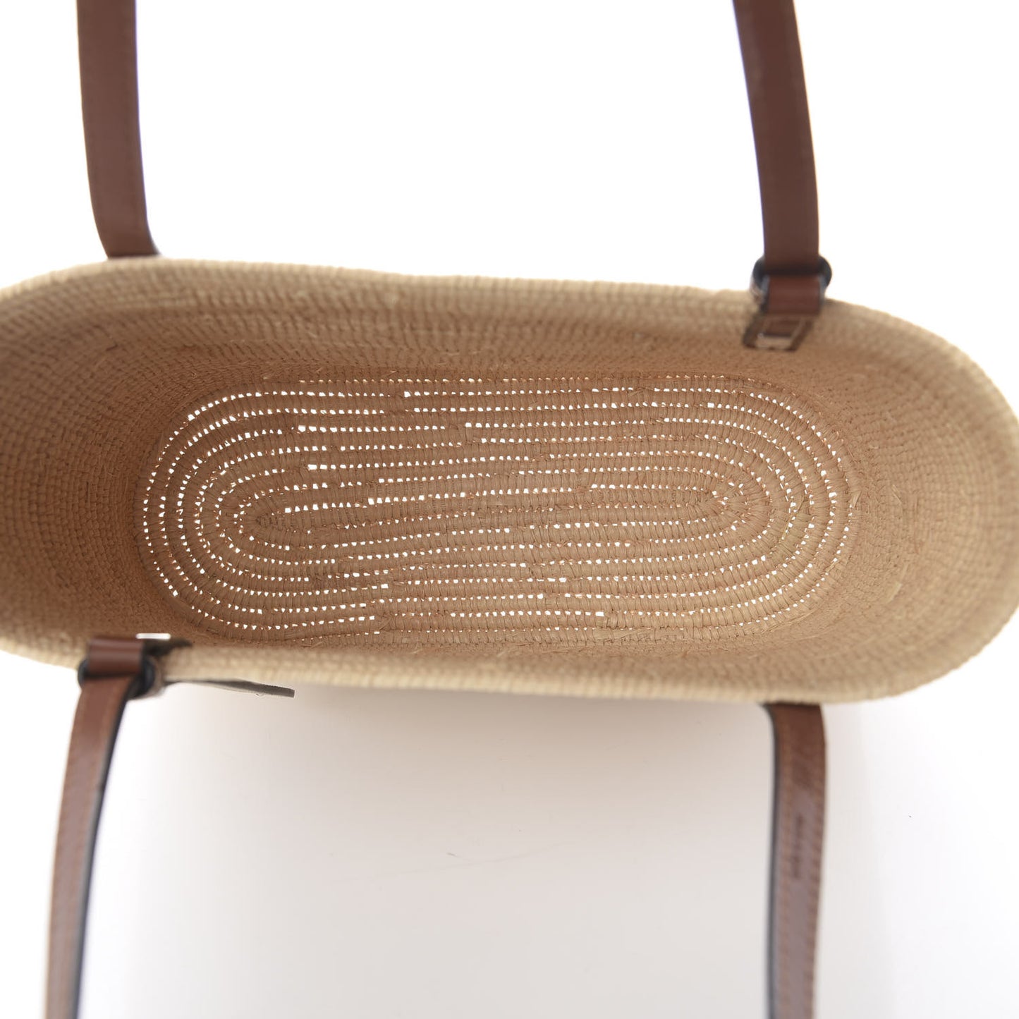 Raffia Square Basket Tote Bag Natural Tan