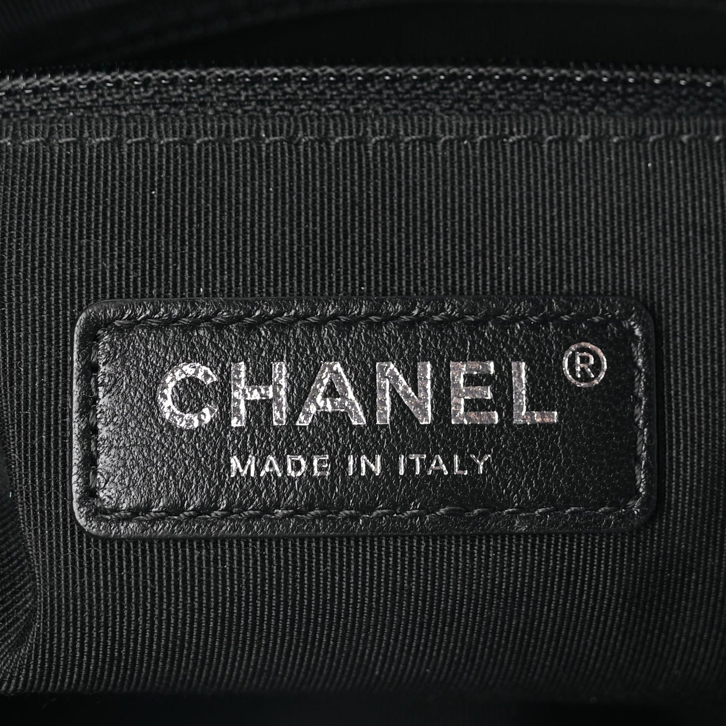 Calfskin Chain 20s Signature Bowling Bag Black