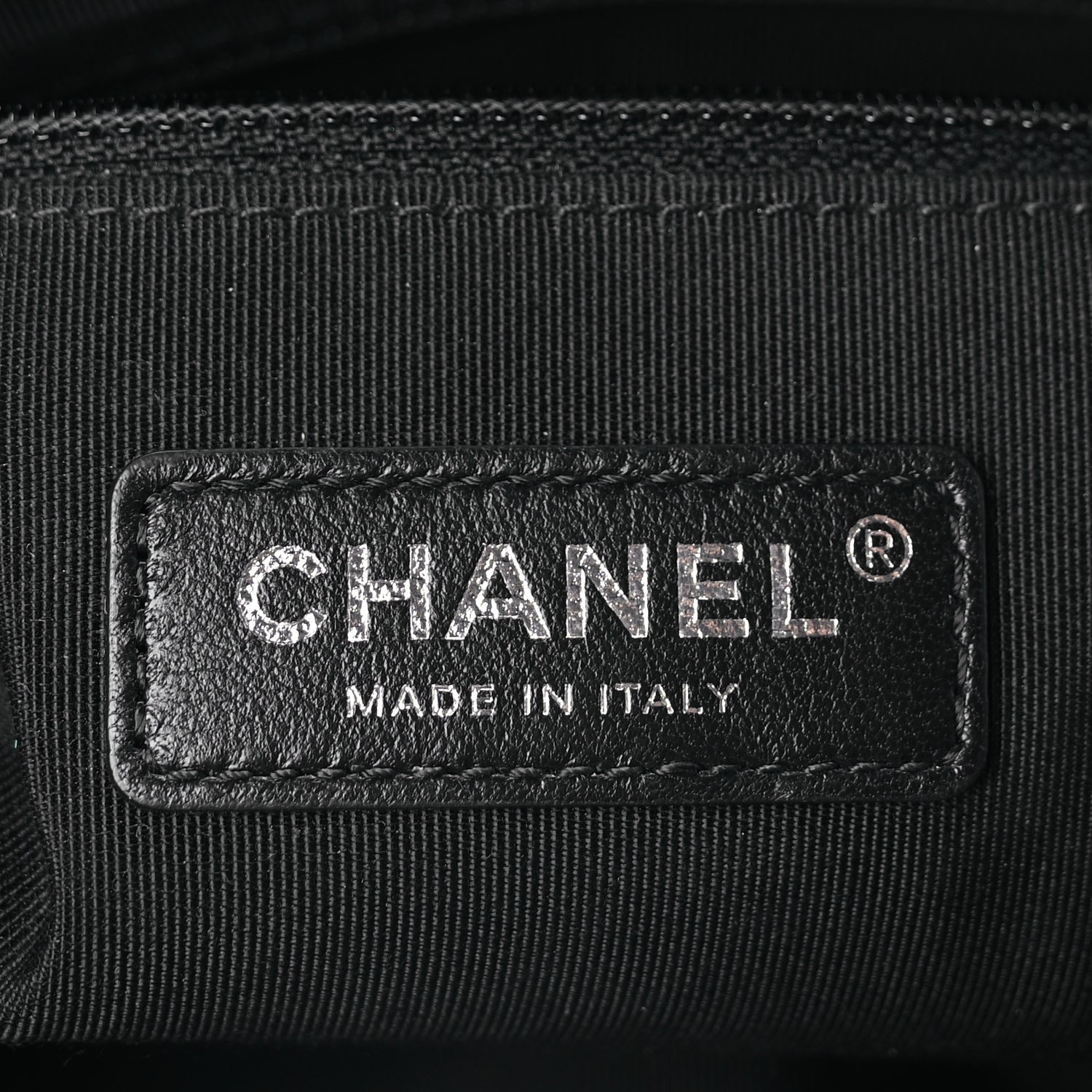 Chanel Calfskin Chain 20s Signature Bowling Bag Black 6 of 10