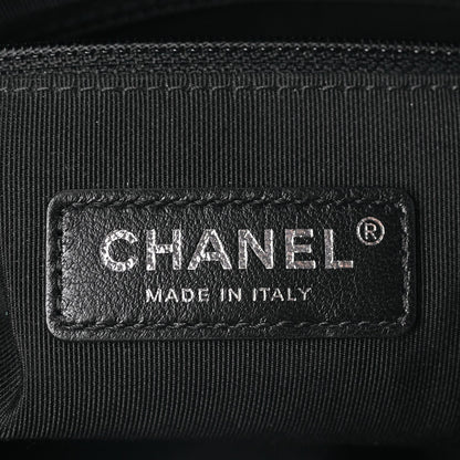 Chanel Calfskin Chain 20s Signature Bowling Bag Black 6 of 10