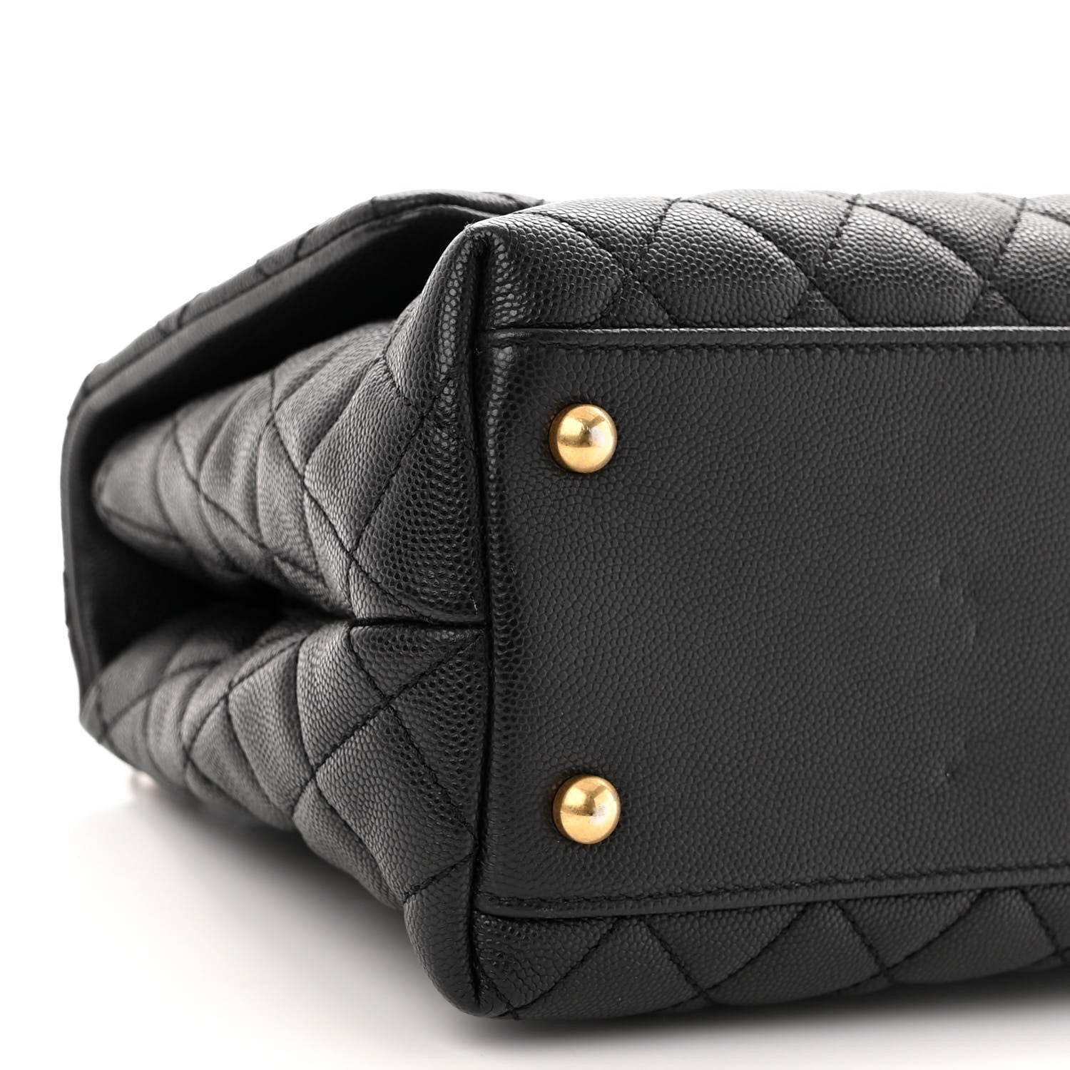Chanel Caviar Quilted Small Coco Handle Flap Black 9 of 11