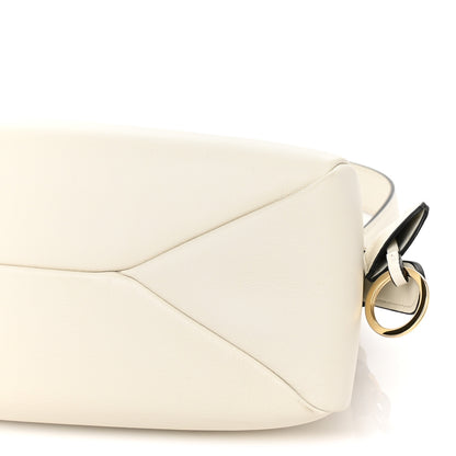 Prada Soft Calfskin Medium Aimee Shoulder Bag White 8 of 8