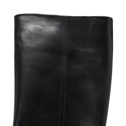 Prada Vitello Knee High Boots 36 Black 10 of 10
