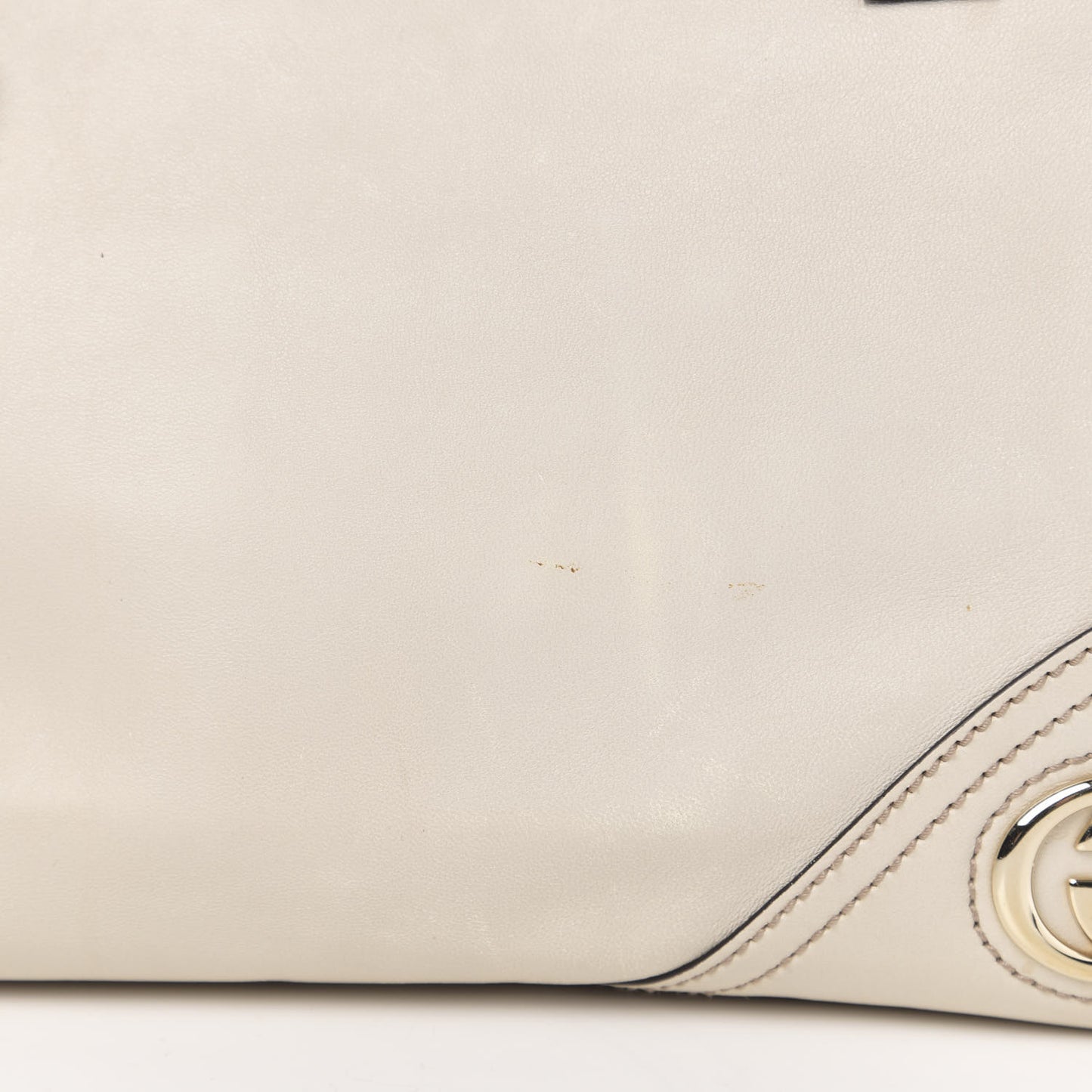 Calfskin Medium New Britt Tote Off White