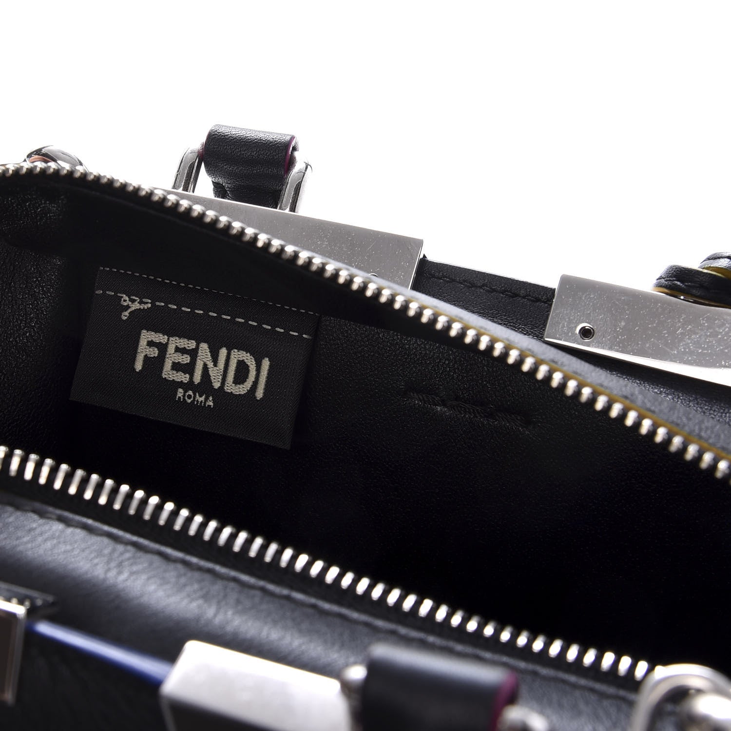 Fendi Vitello Dolce Mini 3Jours Tote Black 6 of 12