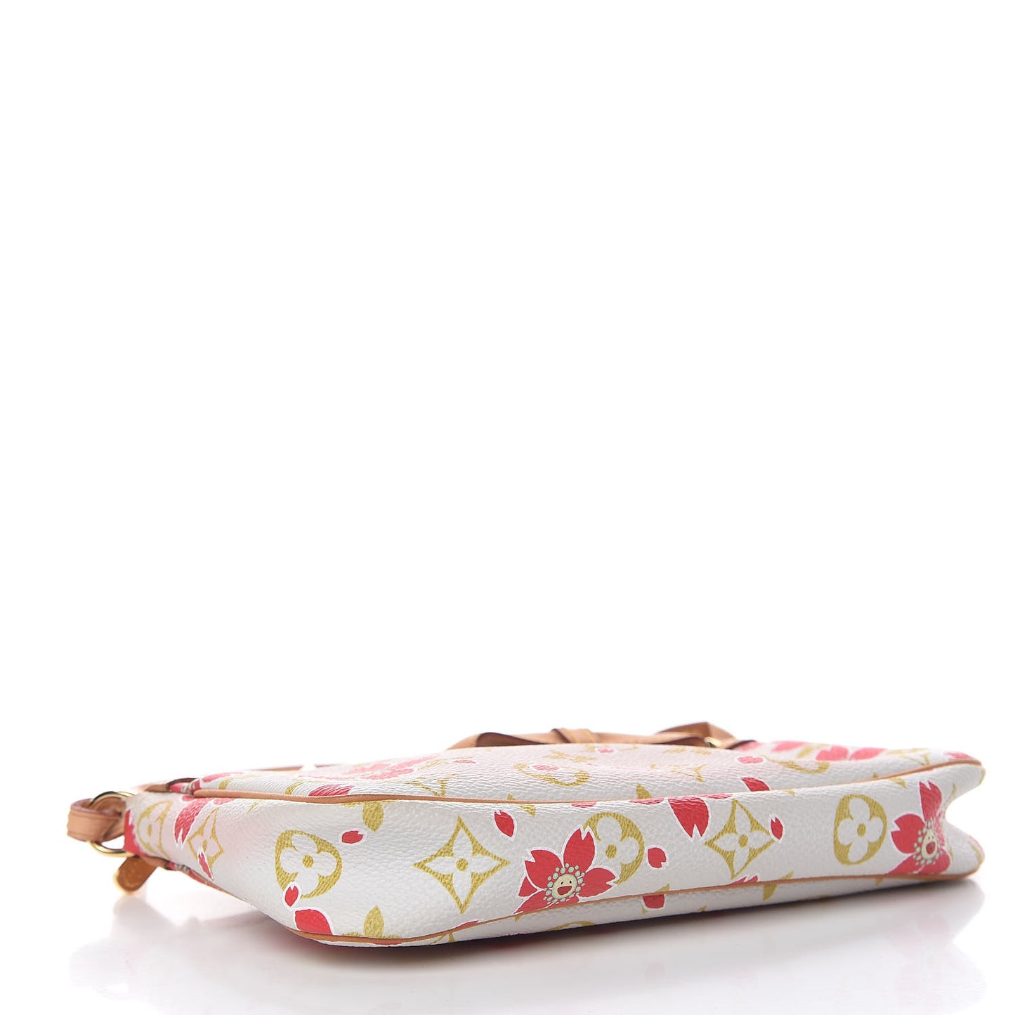 Monogram Cherry Blossom Pochette Accessories Red