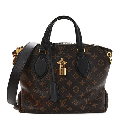 Louis Vuitton Monogram Flower Zipped Tote PM Black 1 of 8