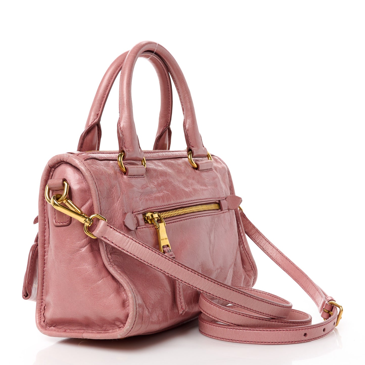 Vitello Shine Zip Tote Loto