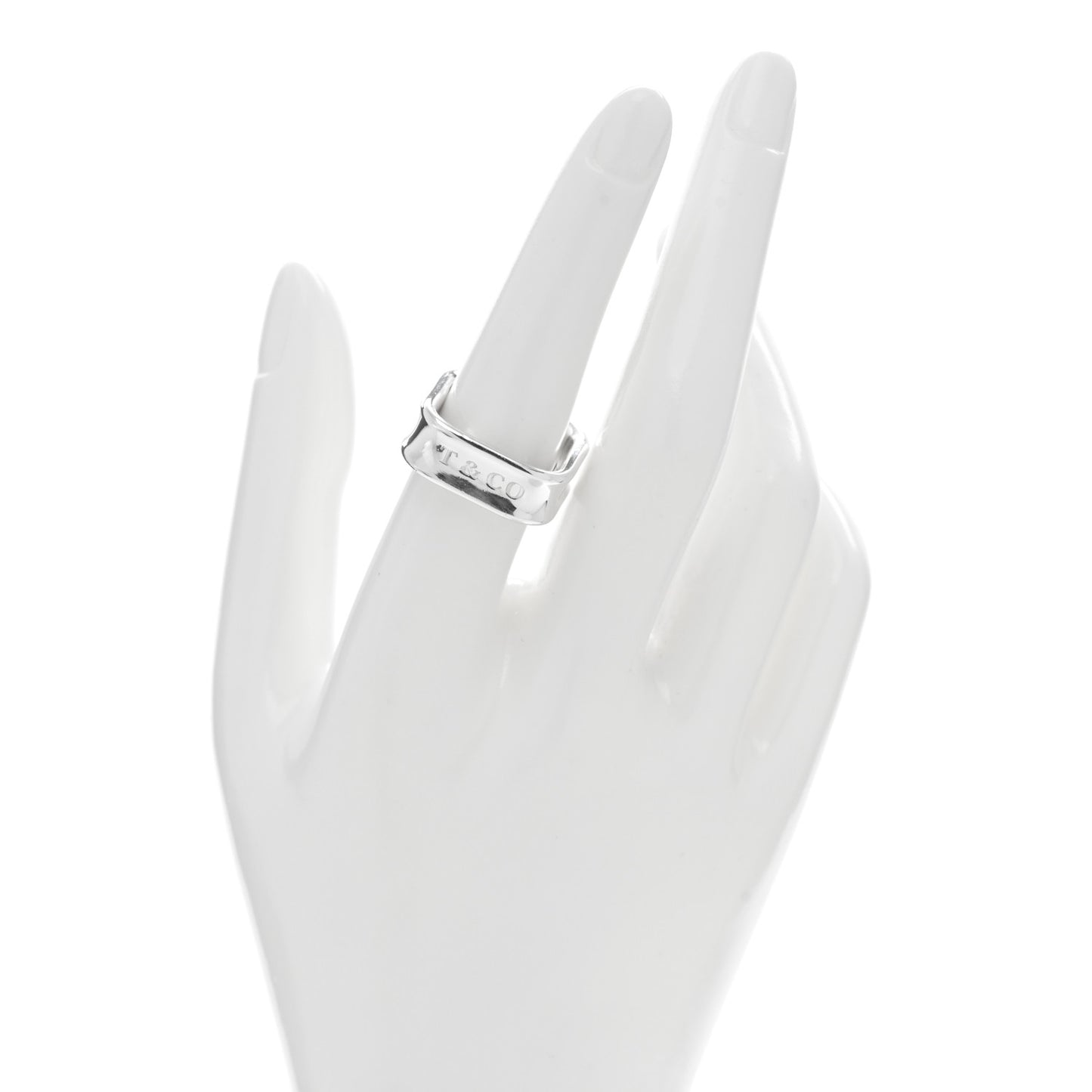 Sterling Silver 1837 Square Ring 57 8