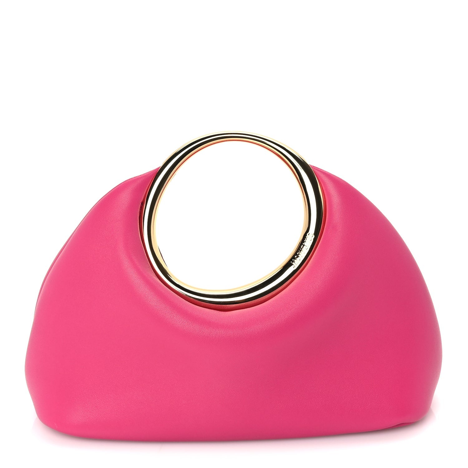 Jacquemus Calfskin Le Petit Calino Ring Top Handle Bag Dark Pink 1 of 8
