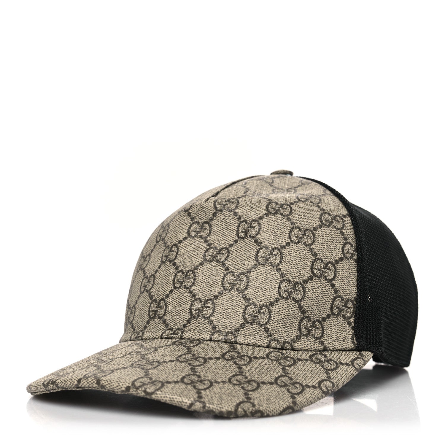 Gucci GG Supreme Monogram Baseball Hat M 58 Beige 1 of 9