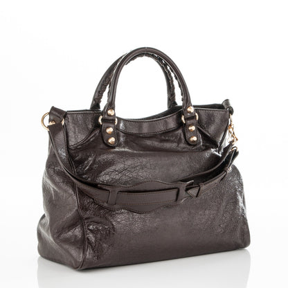 Balenciaga Agneau Giant 12 Gold Hardware Velo Charbon 3 of 6