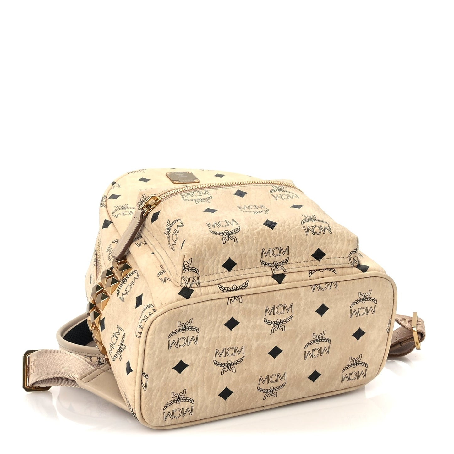 Visetos Side Stud Mini Stark Backpack Beige
