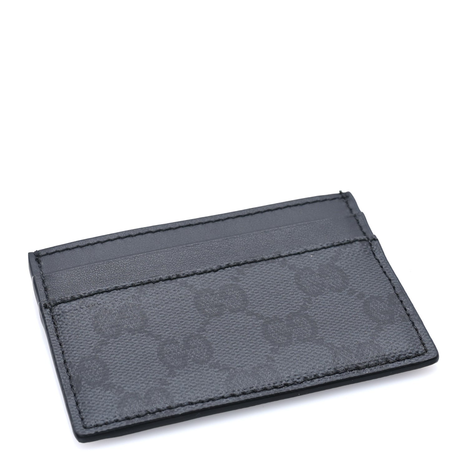 Gucci GG Supreme Monogram Card Holder  Grey Black 5 of 7