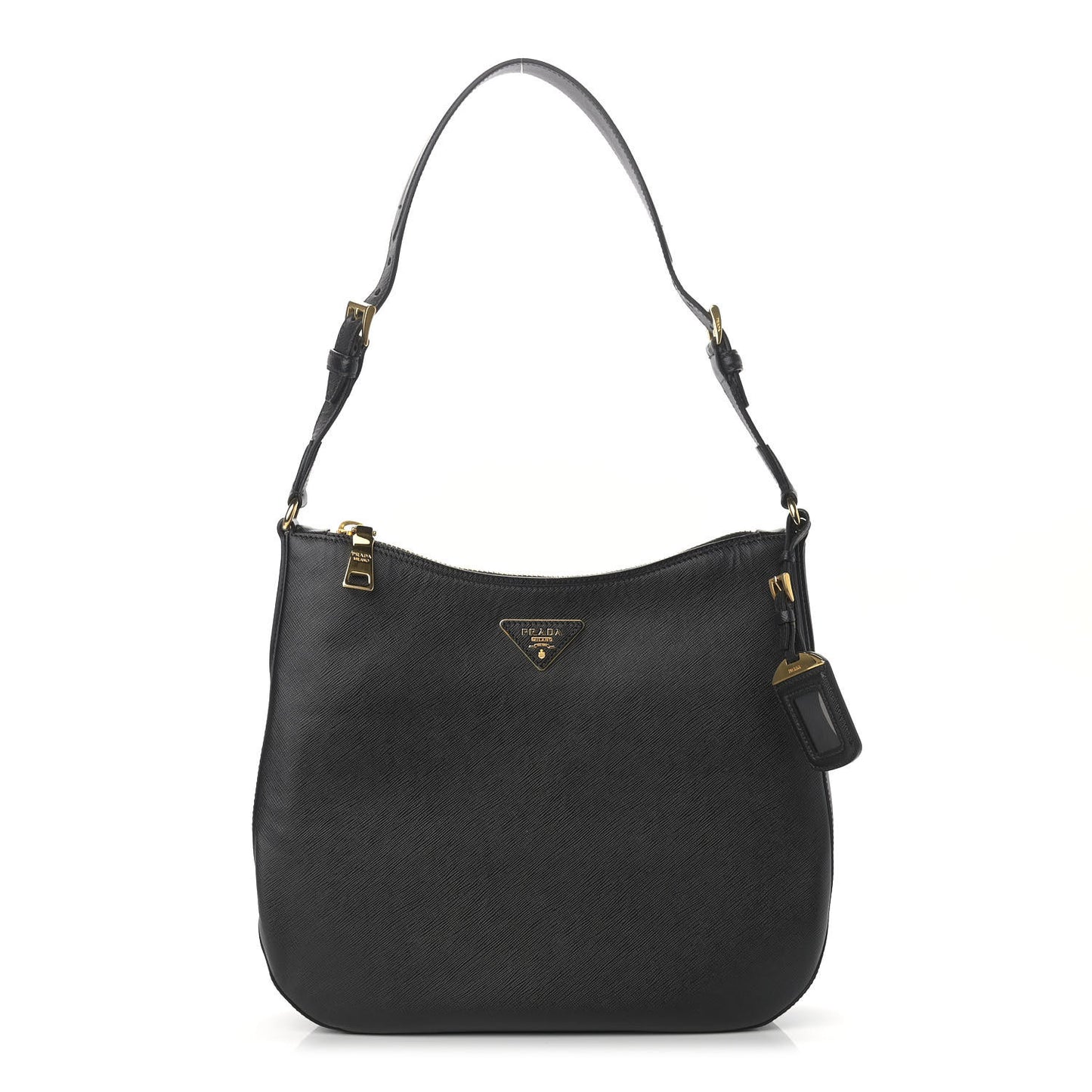 Saffiano Lux Shoulder Bag Black