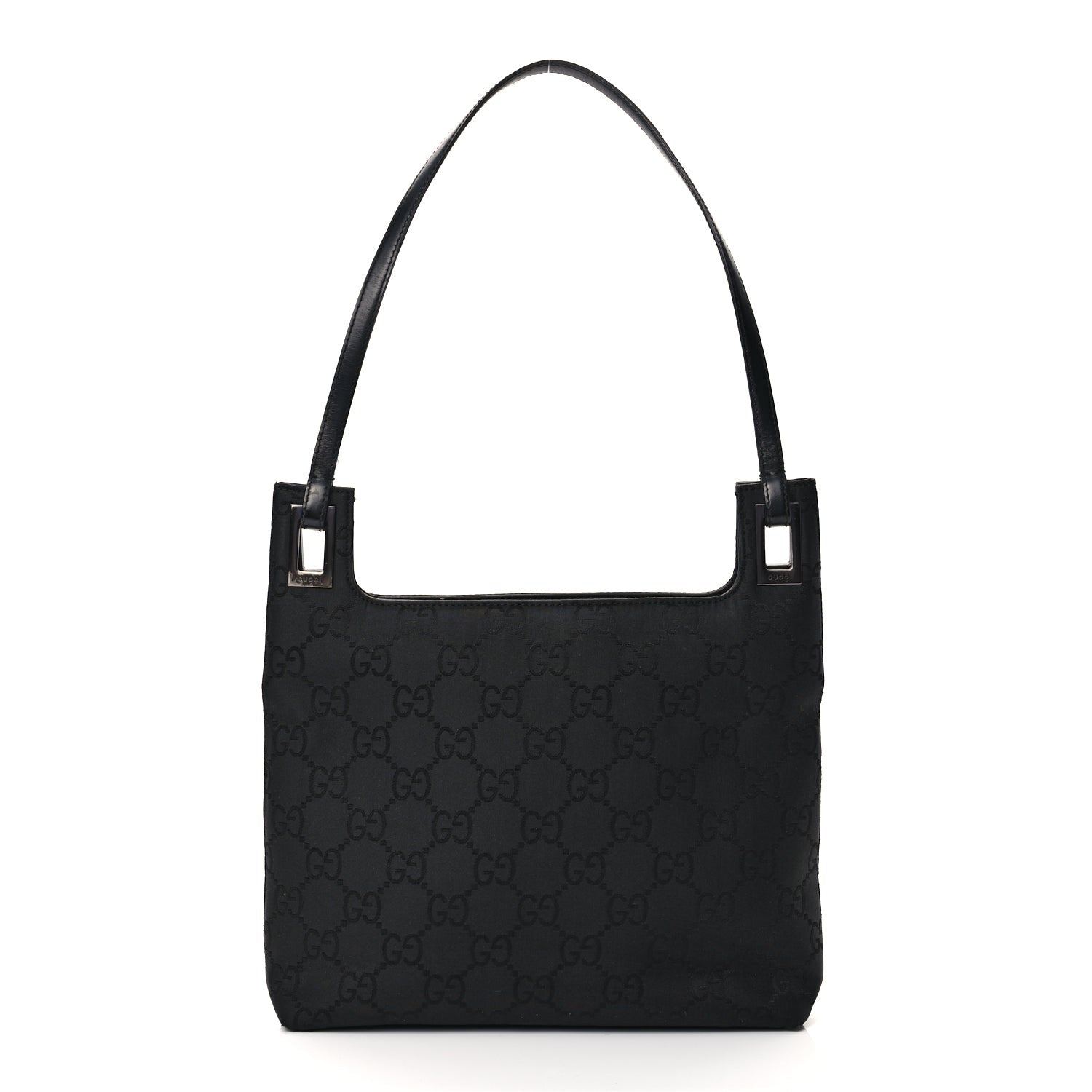 Gucci Nylon Monogram Shoulder Bag Black 1 of 11
