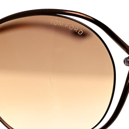 Tom Ford Carla Soft Square Sunglasses TF157 Dark Brown 7 of 9