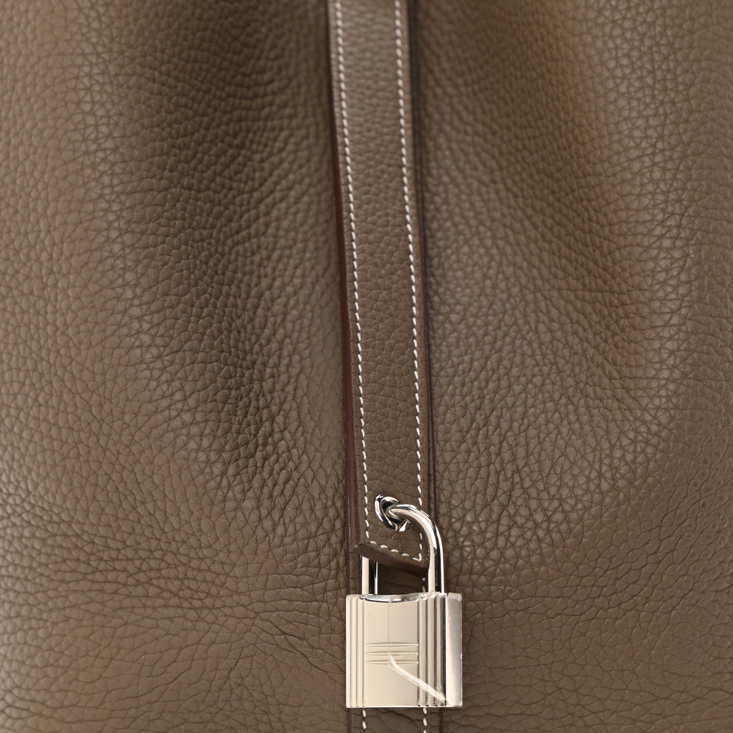 Taurillon Clemence Picotin Lock 26 GM Etoupe