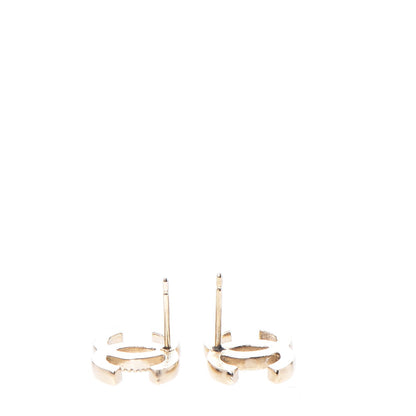 Chanel Crystal CC Earrings Gold 4 of 7