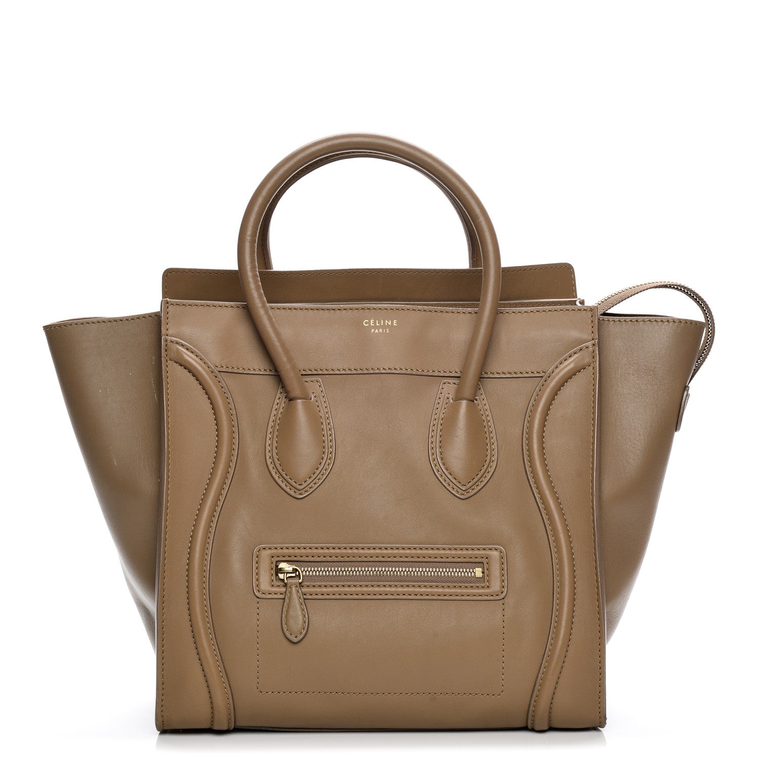 Celine Smooth Calfskin Mini Luggage Camel 1 of 12
