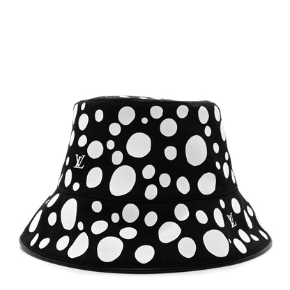 Louis Vuitton LV x YK Monogram Dots Reversible Bucket Hat S Black White 1 of 14