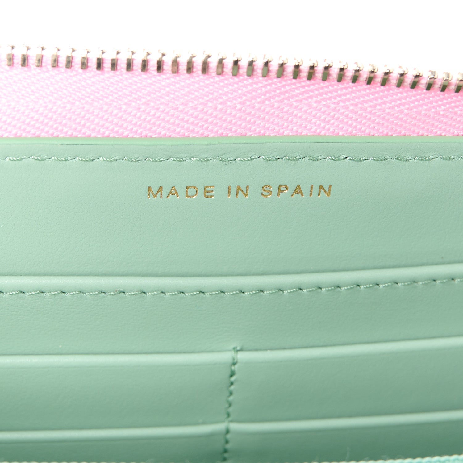 Chanel Caviar Quilted Perforated CC Long Zipped Wallet Pink 7 of 12