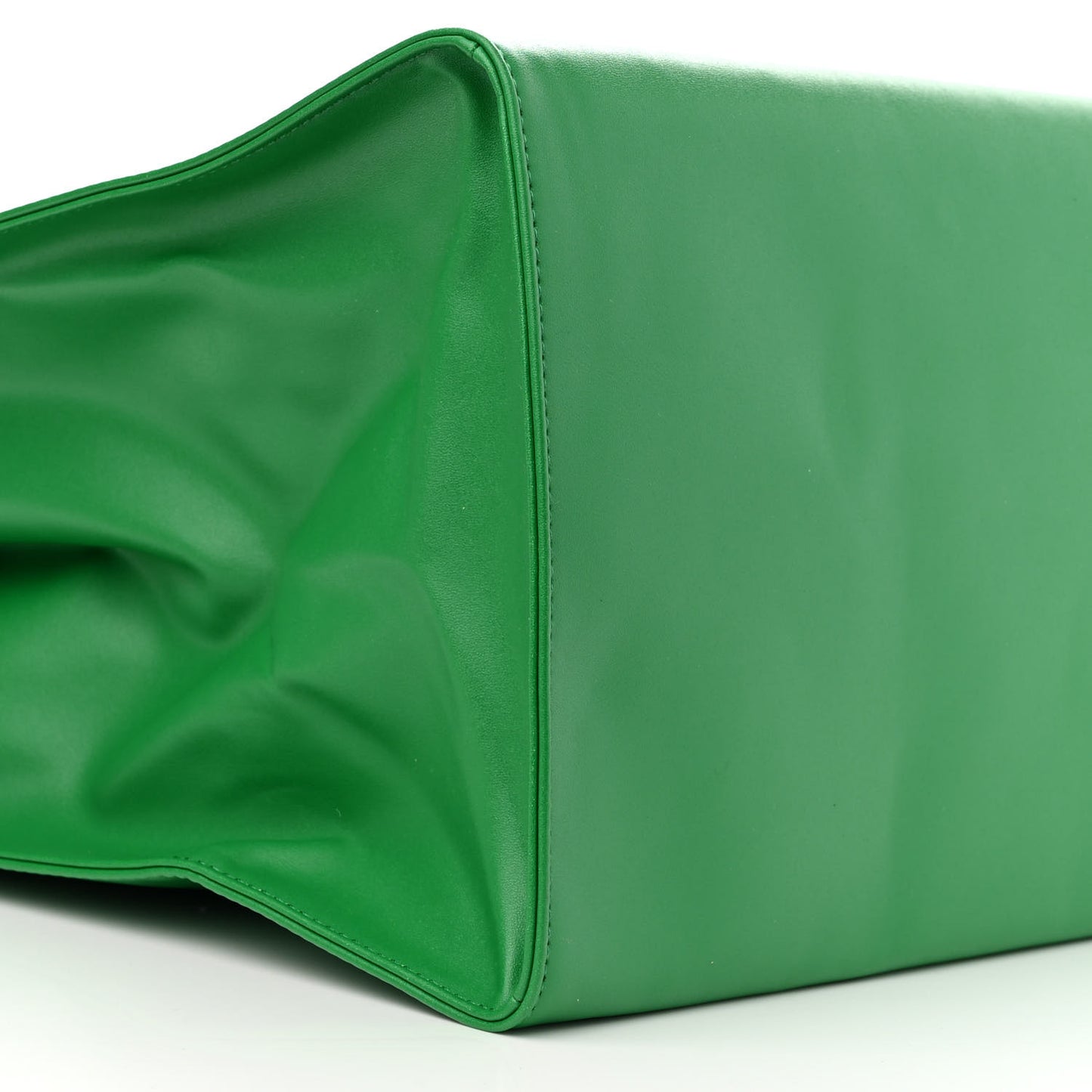 Vegan Leather Large Shopping Bag Greenscreen