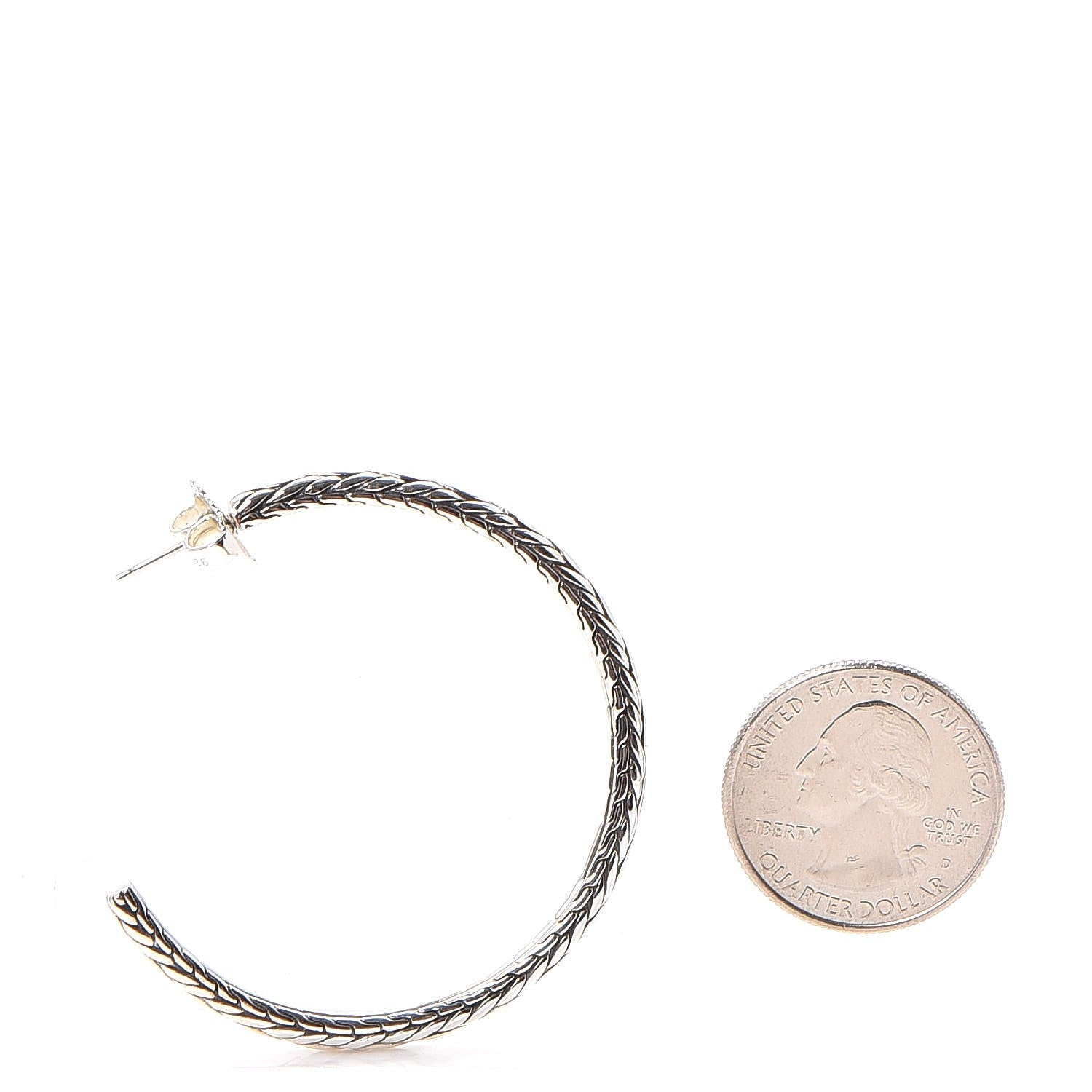 John Hardy Classic Chain Kepang Hoop Earrings 2 of 6