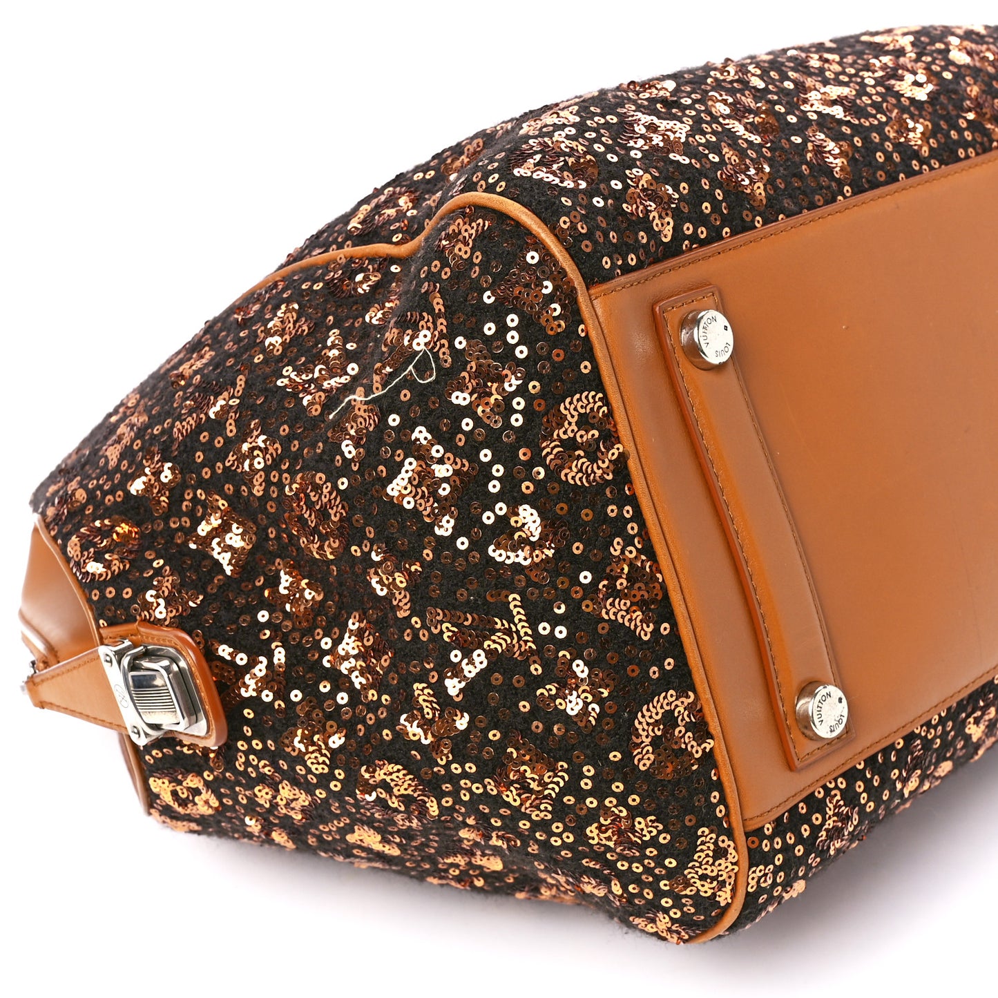 Sequin Monogram Sunshine Express North South Gold