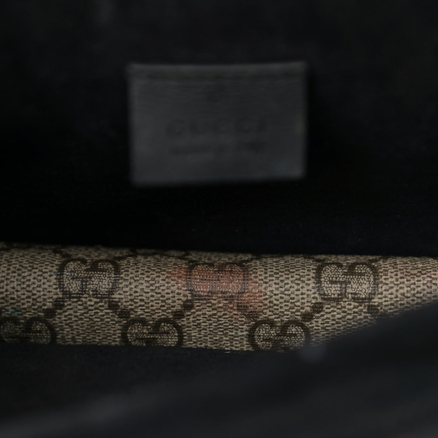 GG Supreme Monogram Mini Dionysus Shoulder Bag Black